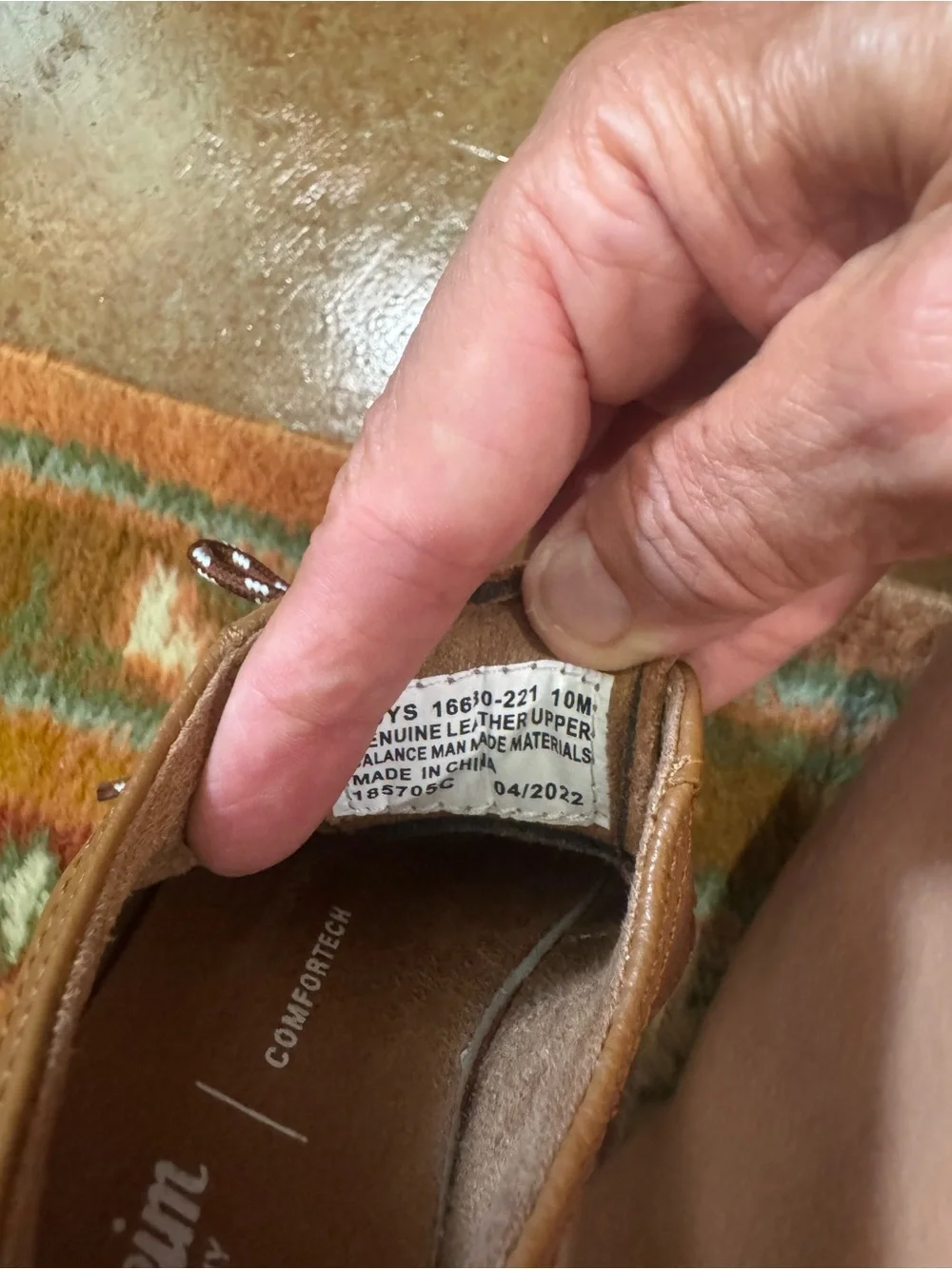 Florsheim Kids Tan Brown Leather Lace-Up Dress Shoes